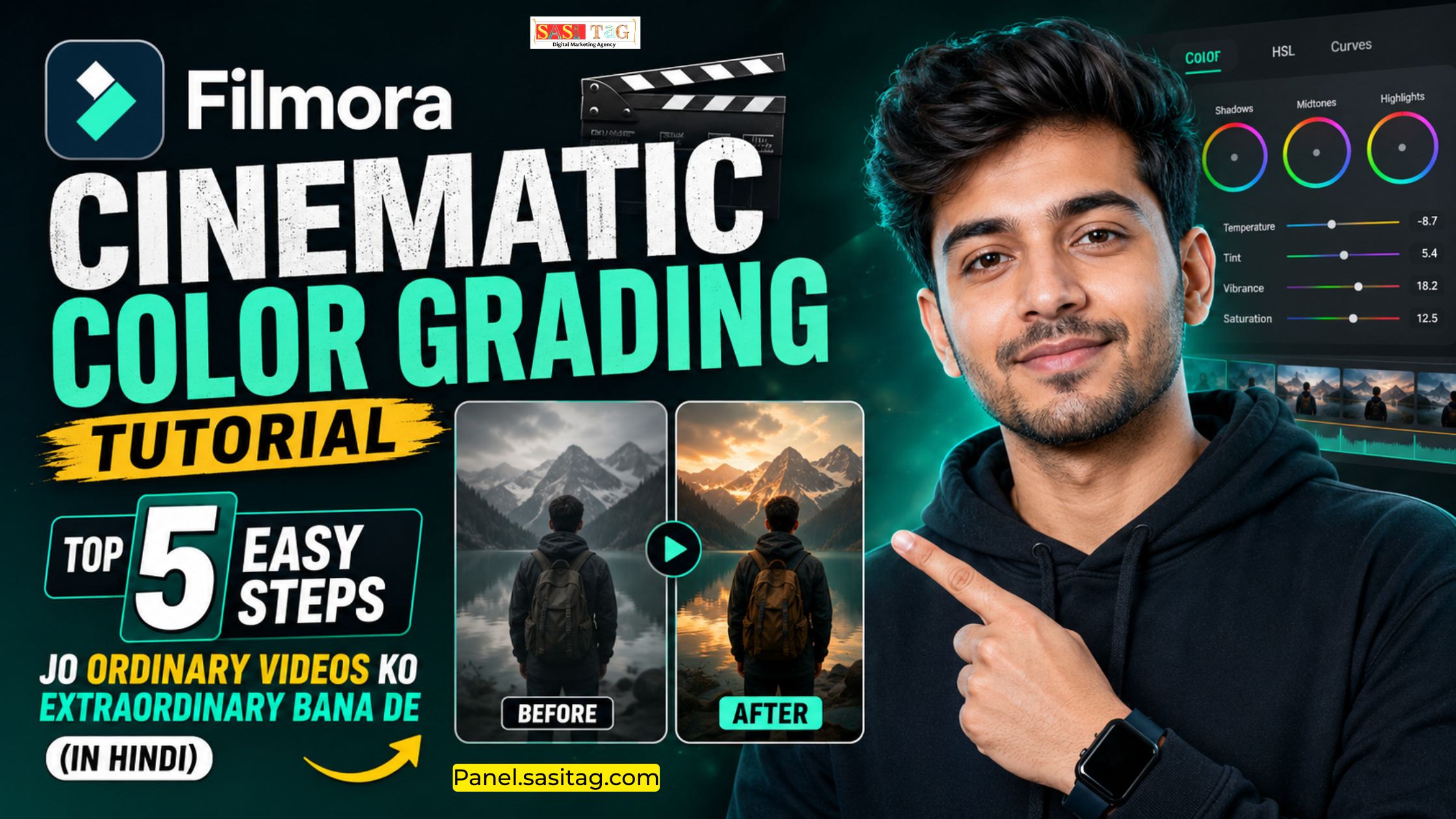 Filmora Cinematic Color Grading